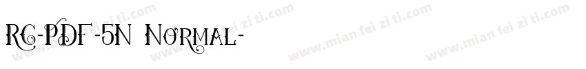 RC-PDF-5N Normal字体转换